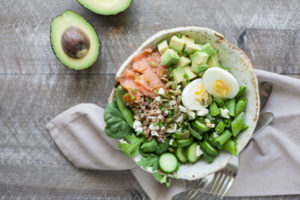 Smoked Salmon Farro Salad Bowls | Bourbon and Honey